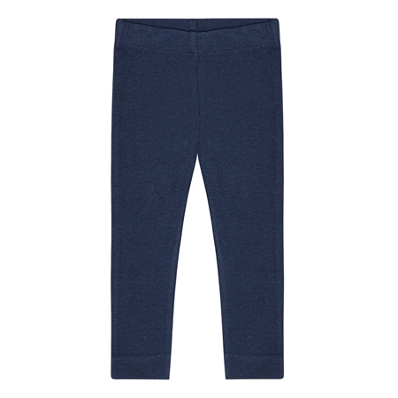 Rib Leggings Navy Blå fra Birkholm