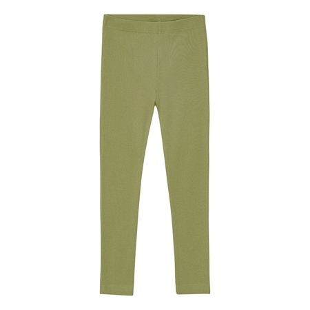 Rib Leggings Salvie Grøn fra Birkholm