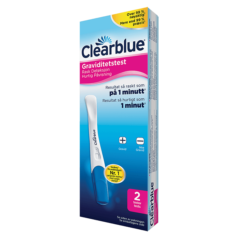 Clearblue Graviditetstest Hurtig Påvisning fra Babyplan