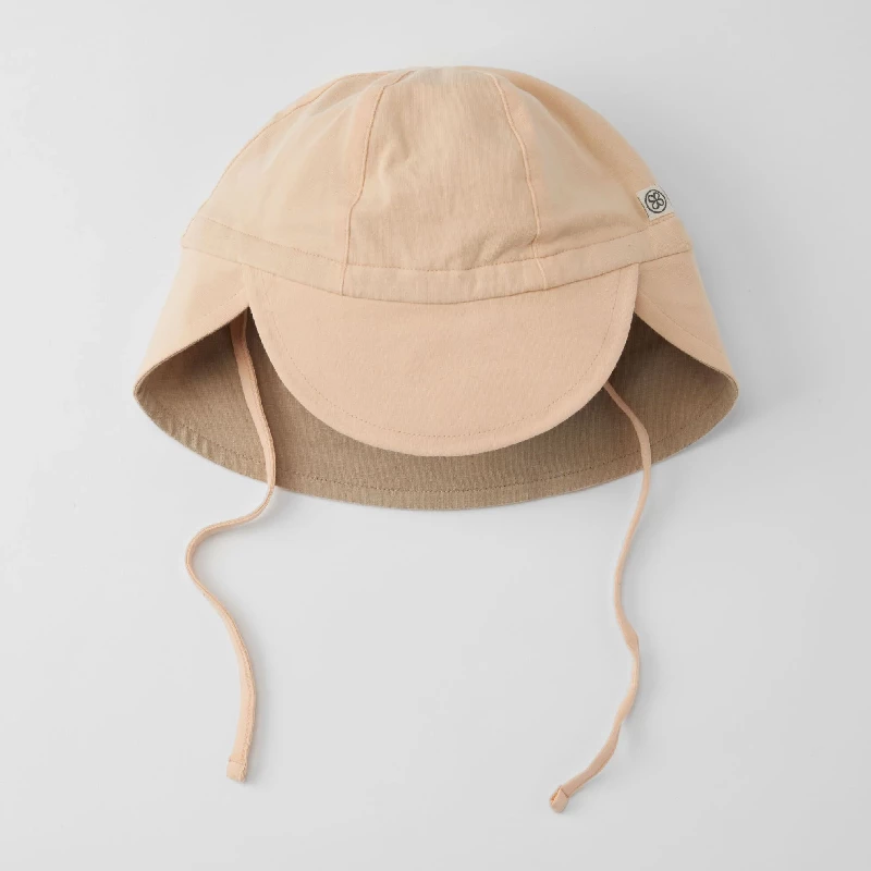 Sun Hat (reversible)   Peachy Summer Sandy Beach (0 6m) fra Cloby