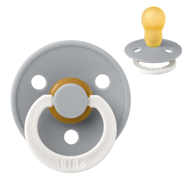Rund Colour Sut   Str. 3   Naturgummi   Glow   Cloud fra Bibs