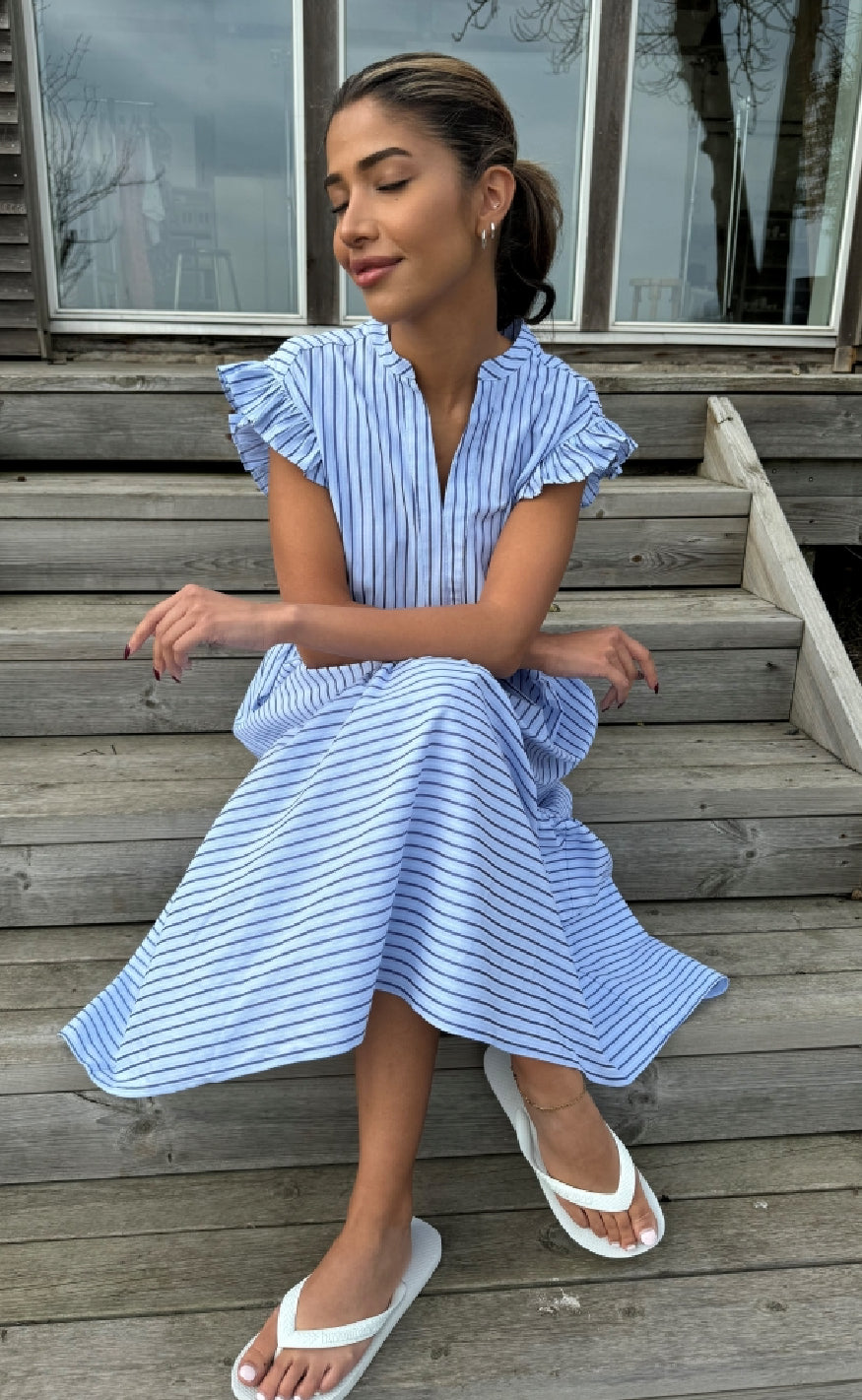 Kjole   Bea   Blue Stripe fra Continue