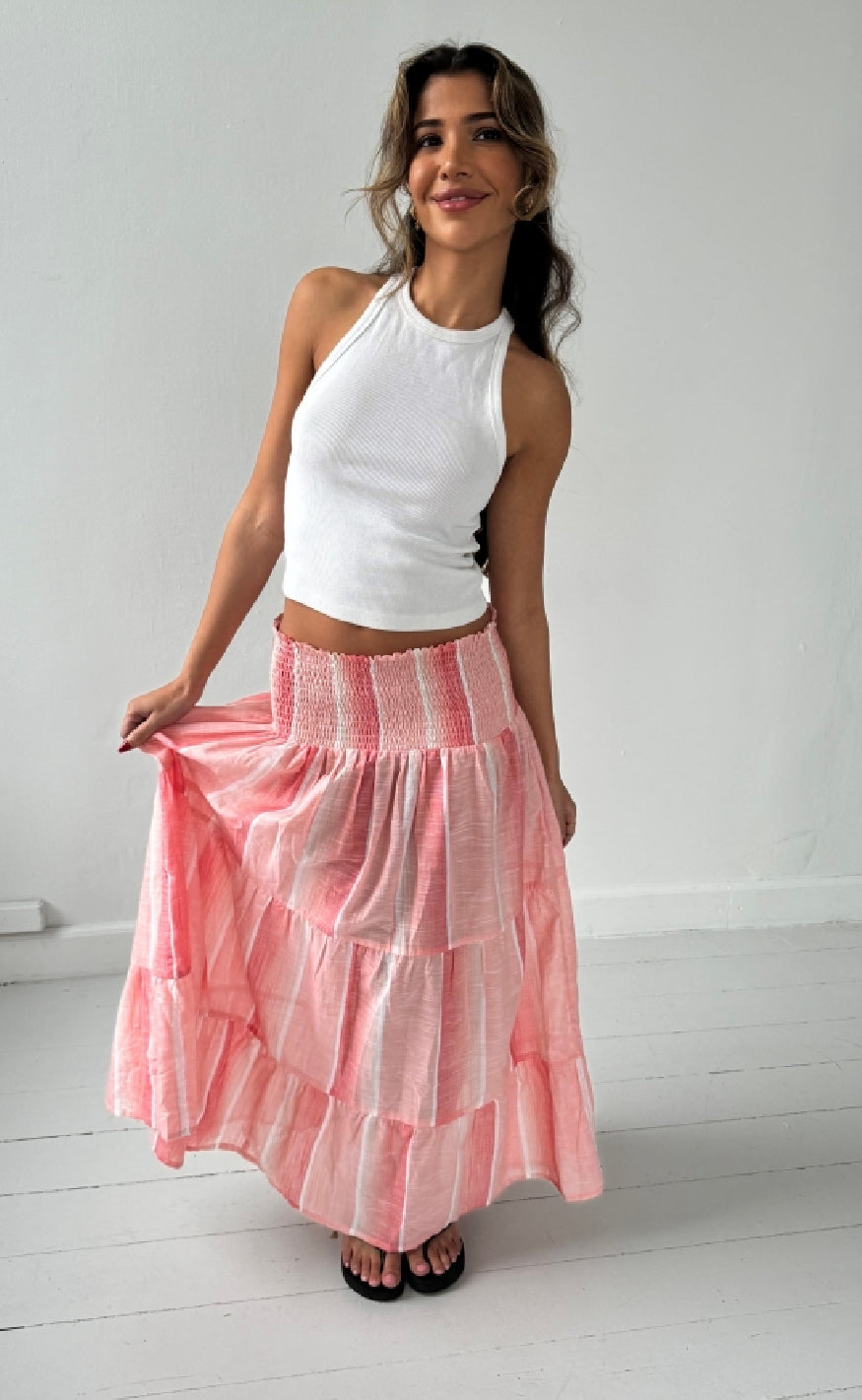 Nederdel   Majse   Pastel Pink fra Continue