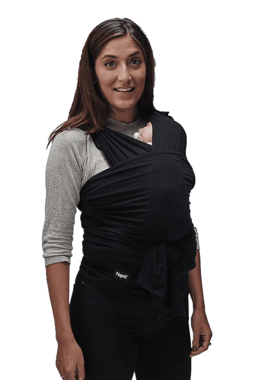 Wrap   Charcoal Black S M fra Najell