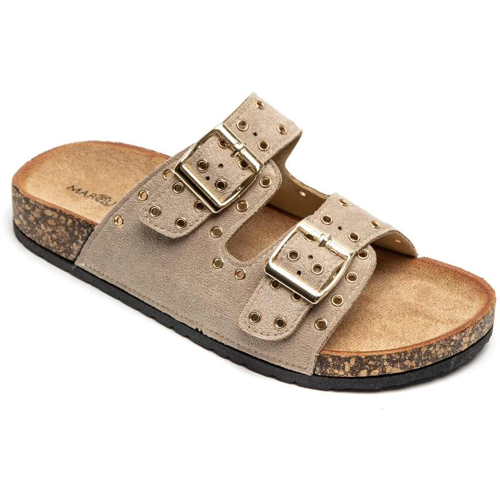 Cyrille Dame Sandaler 1150   Kaki fra Shoes