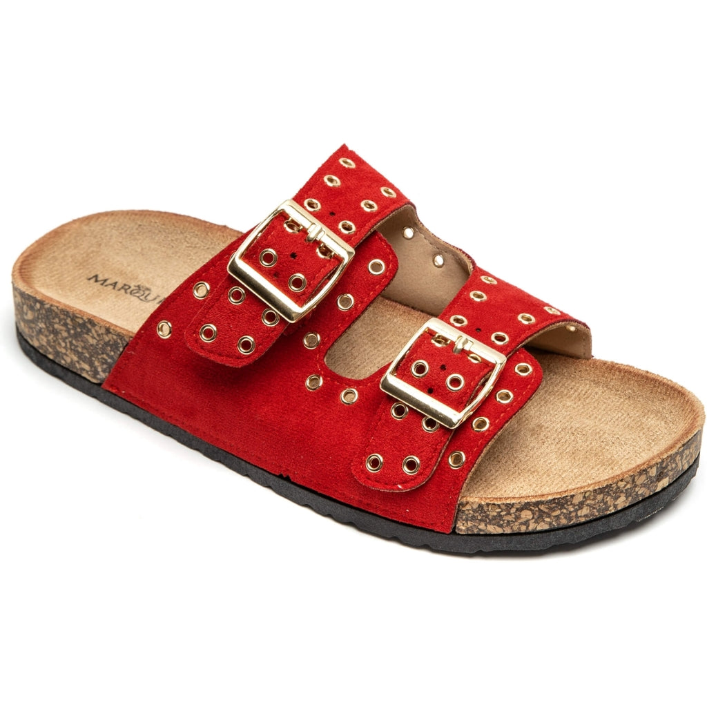 Cyrille Dame Sandaler 1150   Red fra Shoes