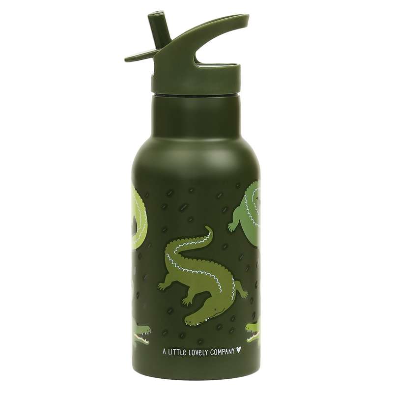 Termodrikkedunk   350 Ml.   Crocodiles   Grøn fra A Little Lovely Company