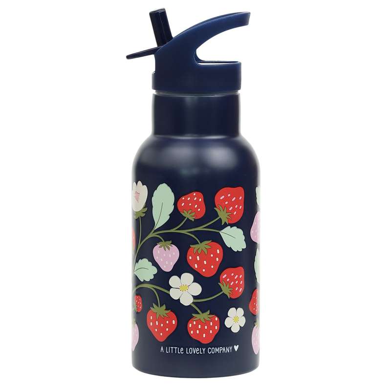 Termodrikkedunk   350 Ml.   Strawberries   Blå Rød fra A Little Lovely Company