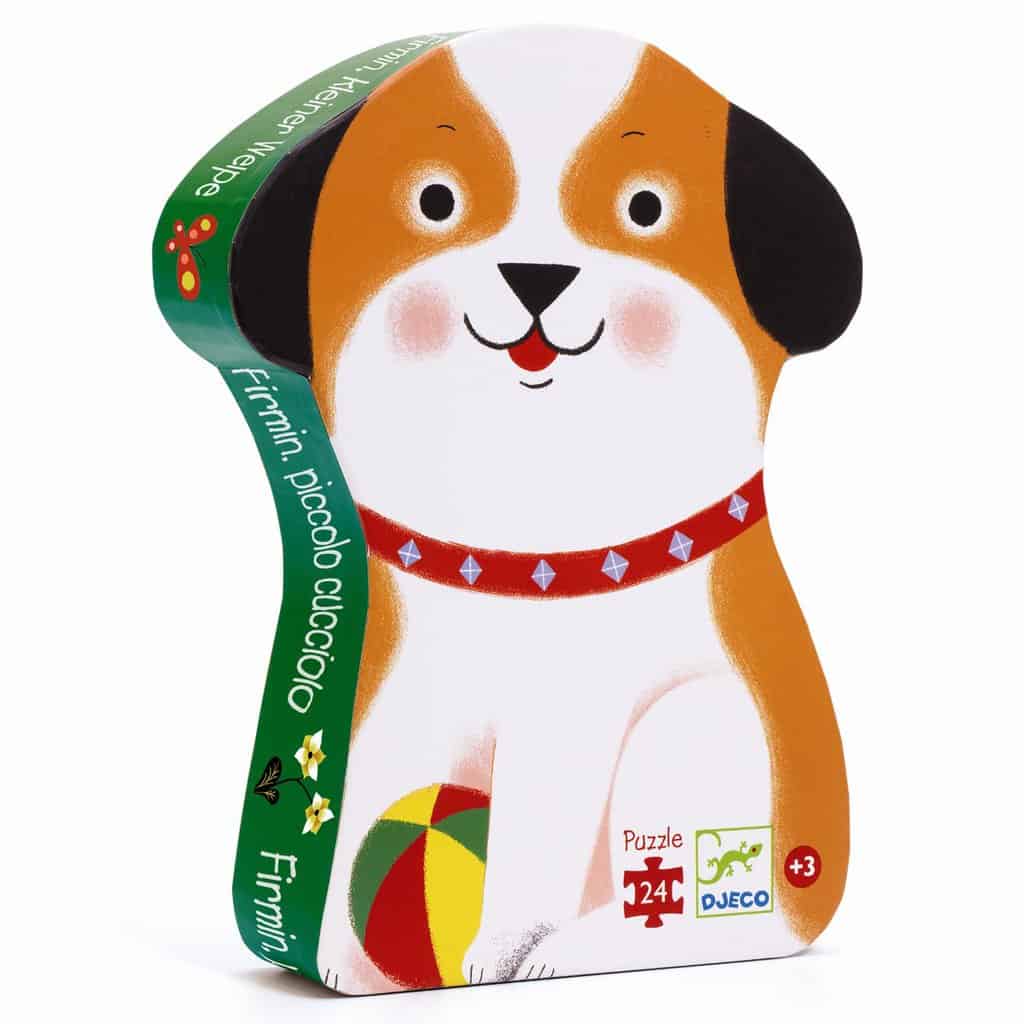 Silhuetpuslespil, Hunden Firmin 24 Brikker fra Djeco