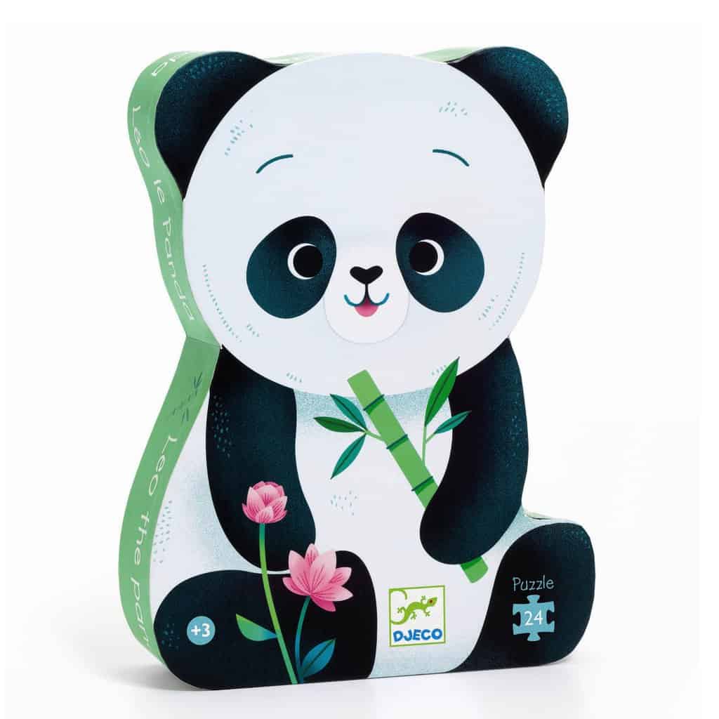 Silhuetpuslespil, Panda   24 Brikker fra Djeco