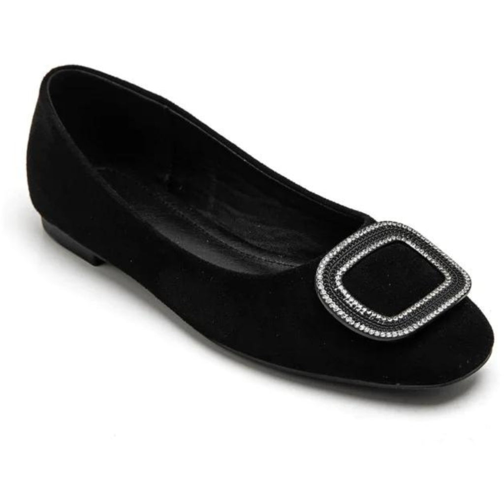 Vigga Dame Ballerinasko 5500   Black fra Shoes