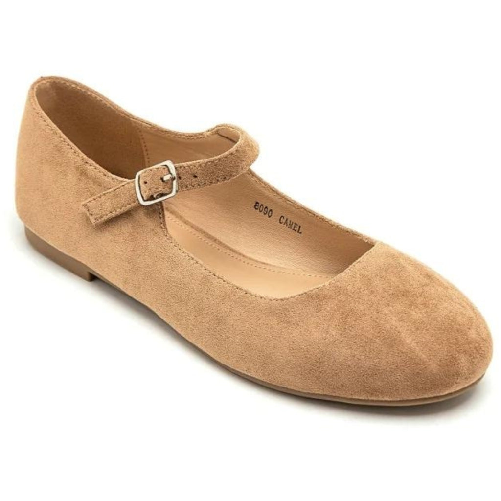Sisse Dame Ballerinasko 8090   Camel fra Shoes