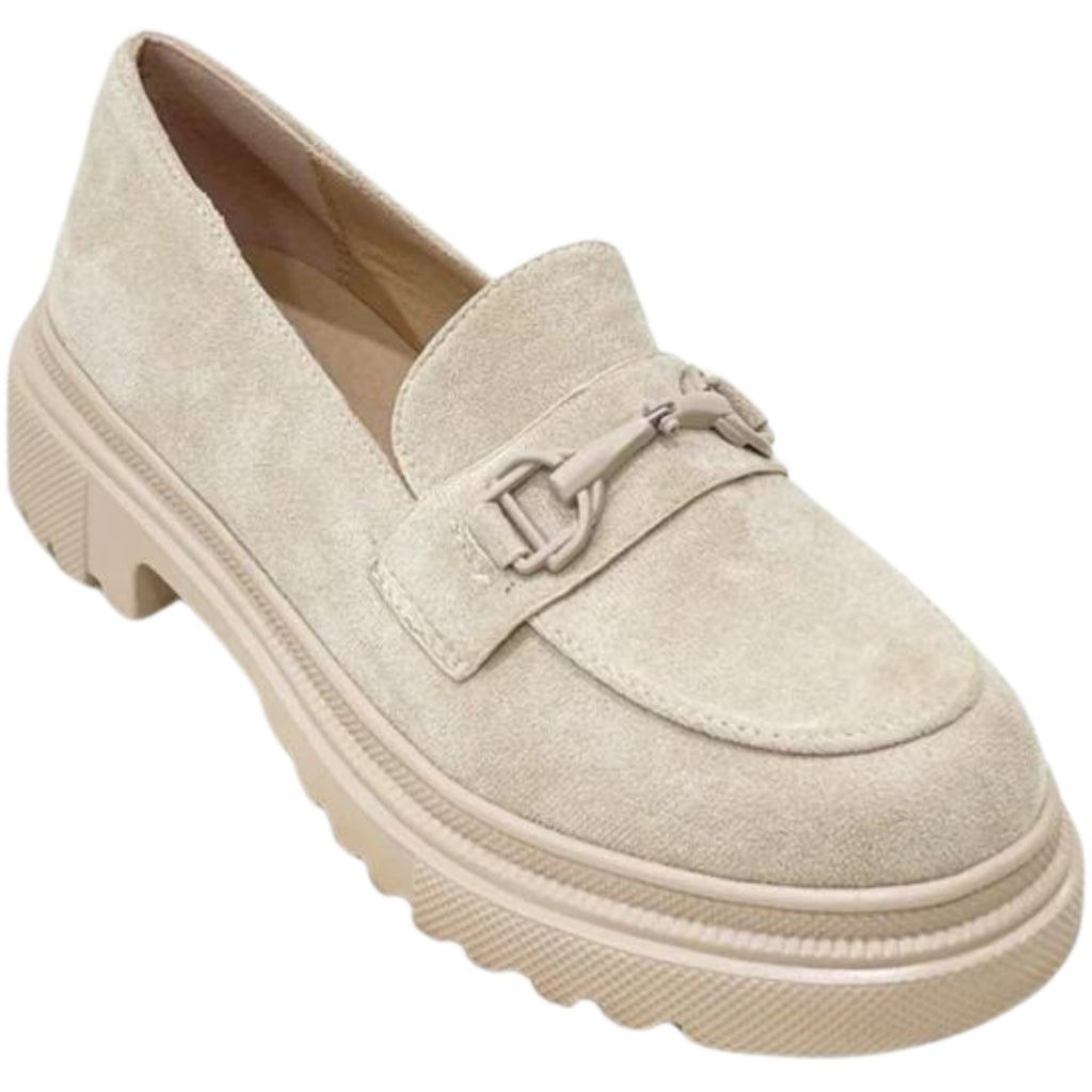 Lissa Dame Loafers Hx20   Beige fra Shoes