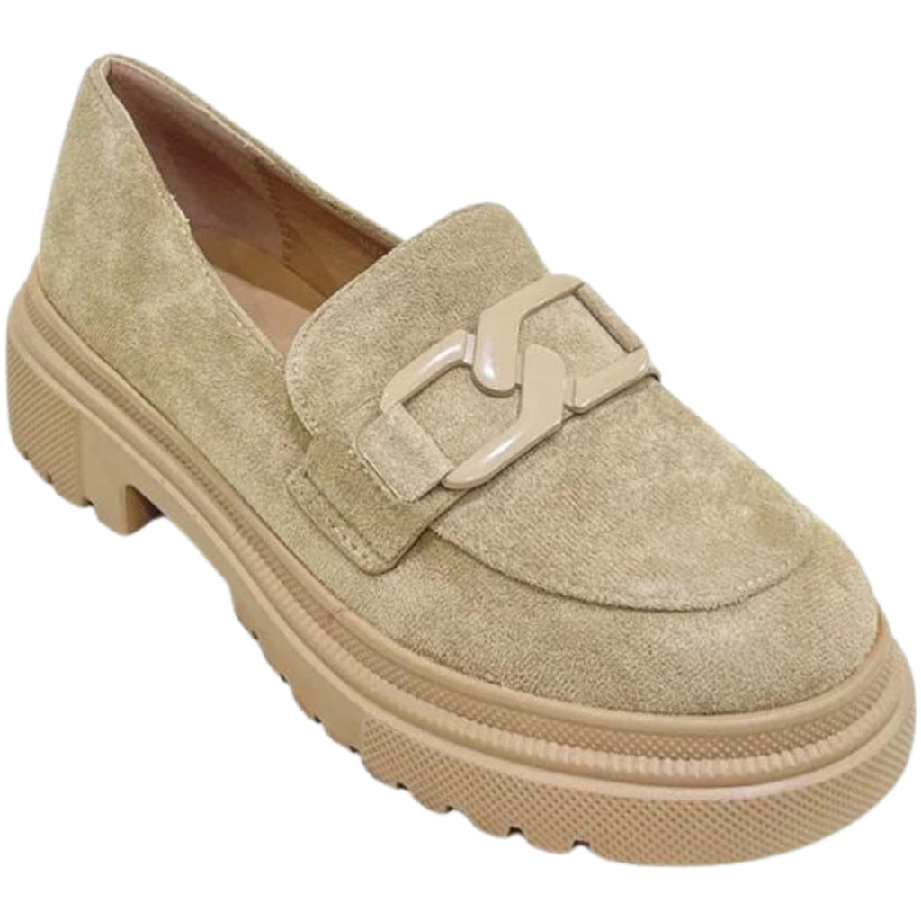Mette Dame Loafers Hx21   Kaki fra Shoes