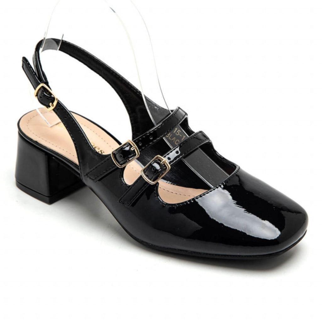 Mille Dame Plateau 3215 1   Black fra Shoes