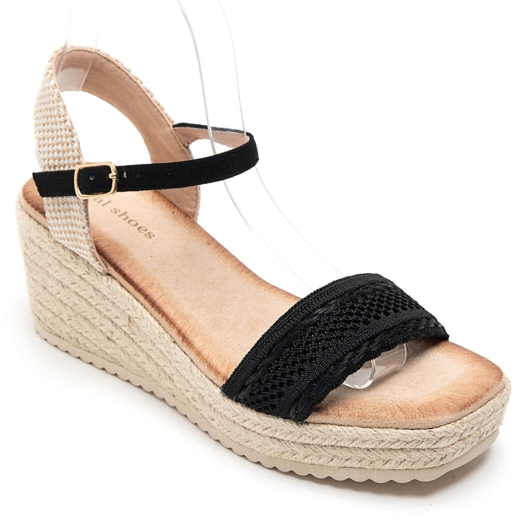Camilla Dame Plateau 5983   Black fra Shoes