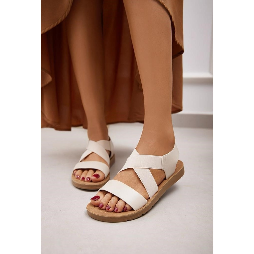 Gry Dame Sandal 1458   Beige fra Shoes