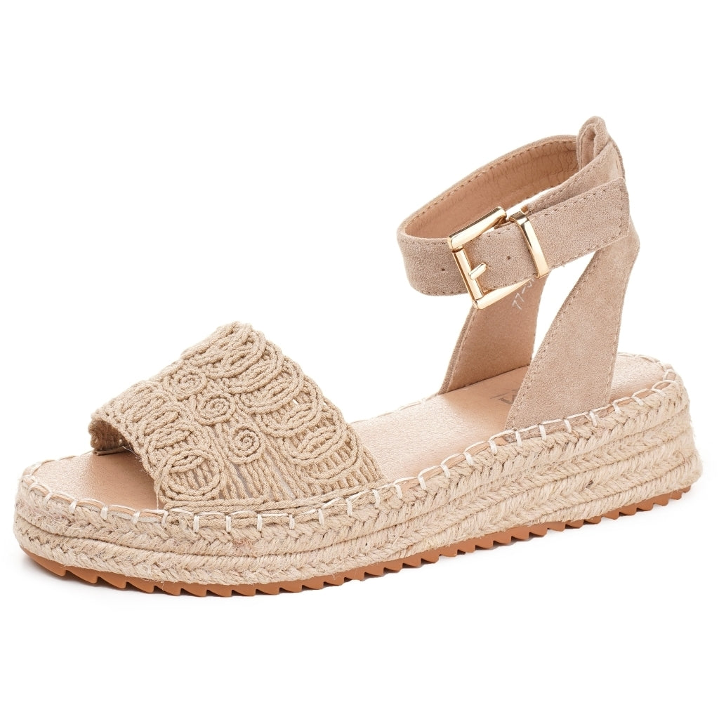 Eline Dame Sandal 77 529   Kaki fra Shoes