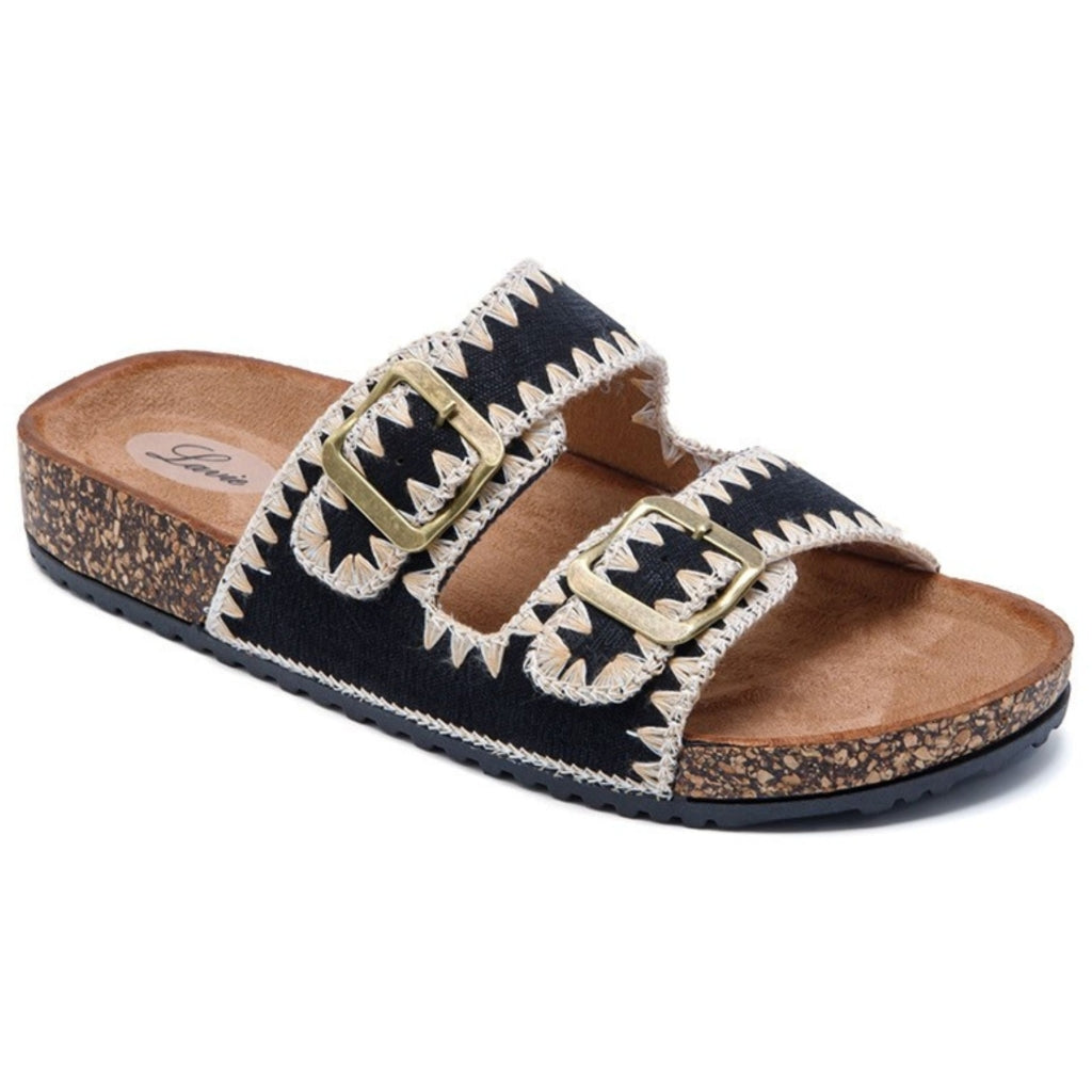 Vida Dame Sandal Vg340   Black fra Shoes