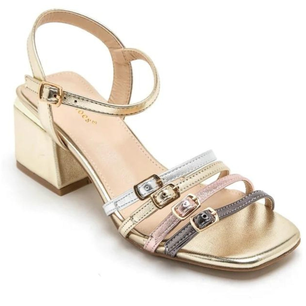 Silje Dame Stilet 7217   Gold fra Shoes