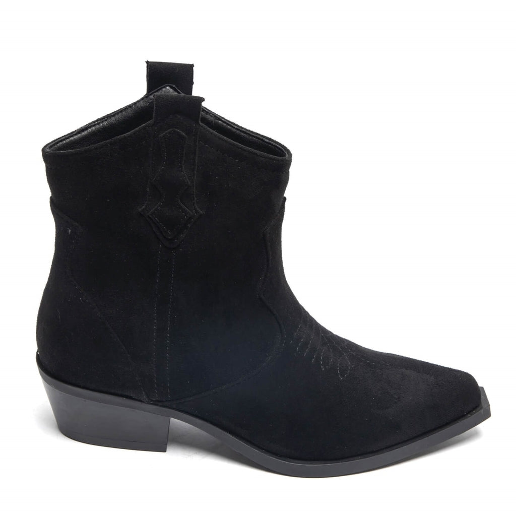 Vanessa Dame Cowboystøvler 9653a   Black fra Shoes