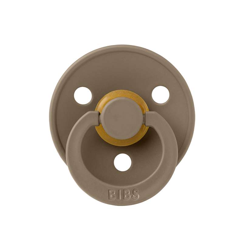 Symmetrisk Colour Sut   Str. 2   Naturgummi   Dark Oak fra Bibs