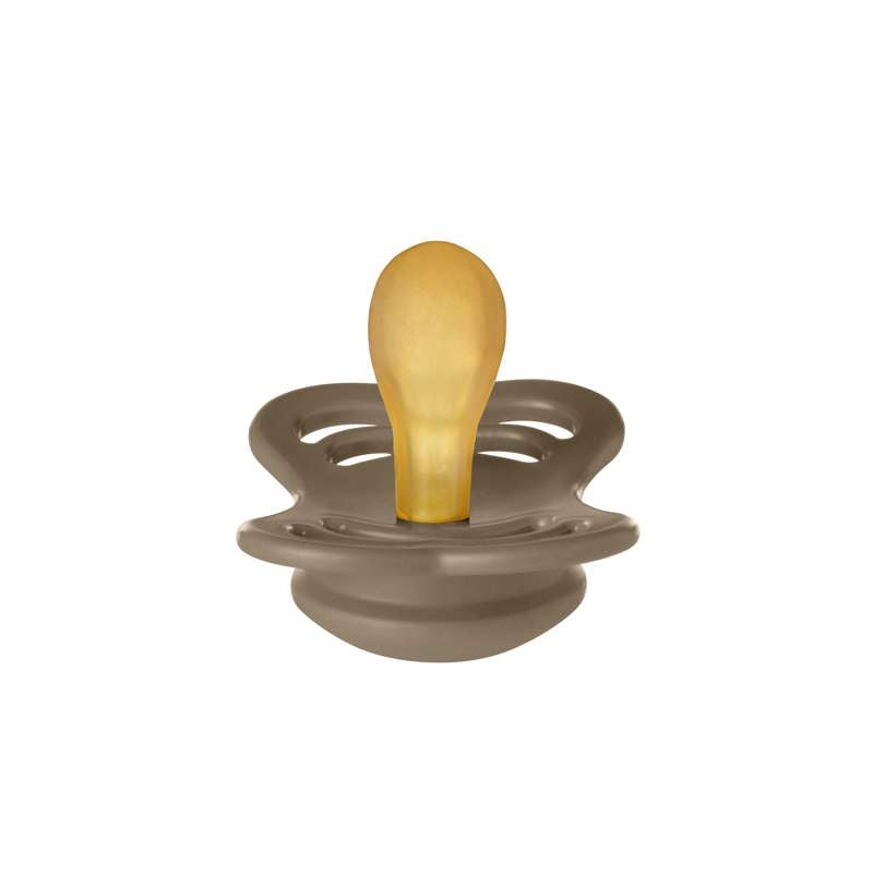 Supreme Sut   Str. 1   Naturgummi   Dark Oak fra Bibs