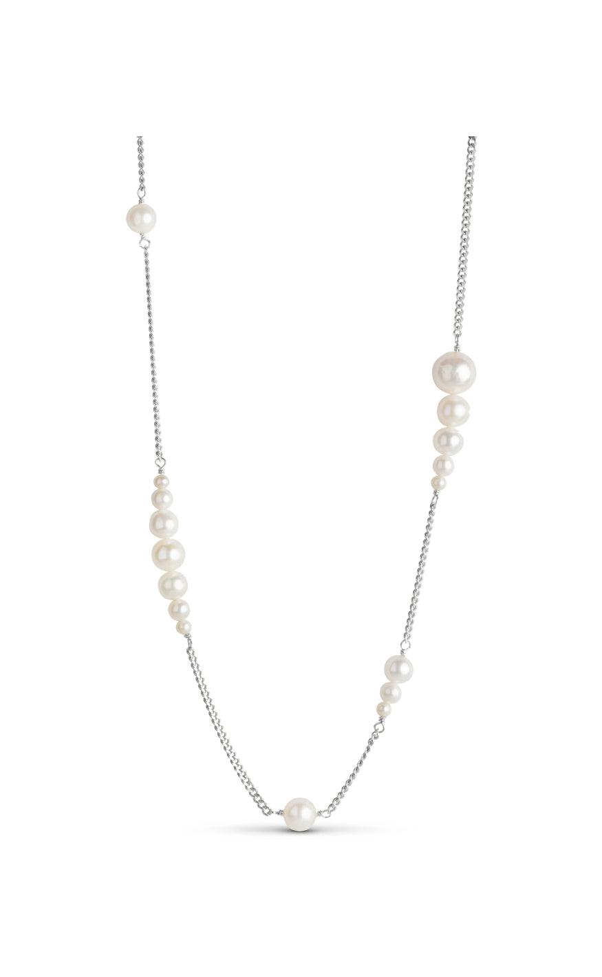 Halskæde  Carmen Pearls   Silver Colour fra Enamel Copenhagen