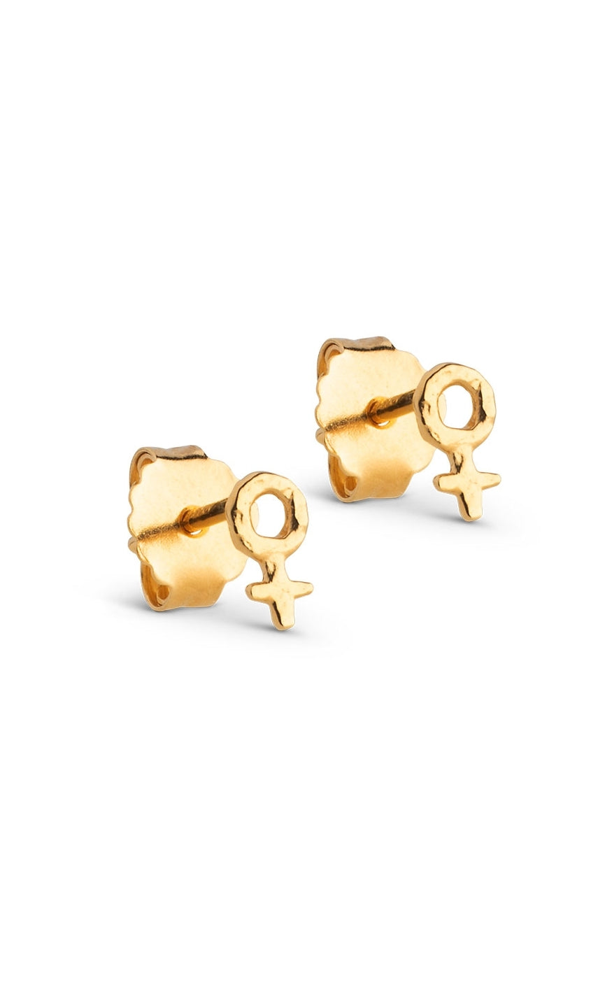 øreringe   Feminine Power   Gold Colour fra Enamel Copenhagen