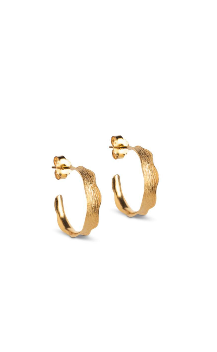 øreringe   Hoops   Ane Small   Gold Colour fra Enamel Copenhagen