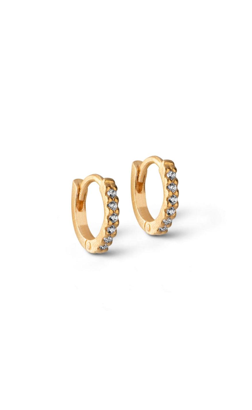 øreringe   Petite Flora 6 Mm   Gold Colour fra Enamel Copenhagen
