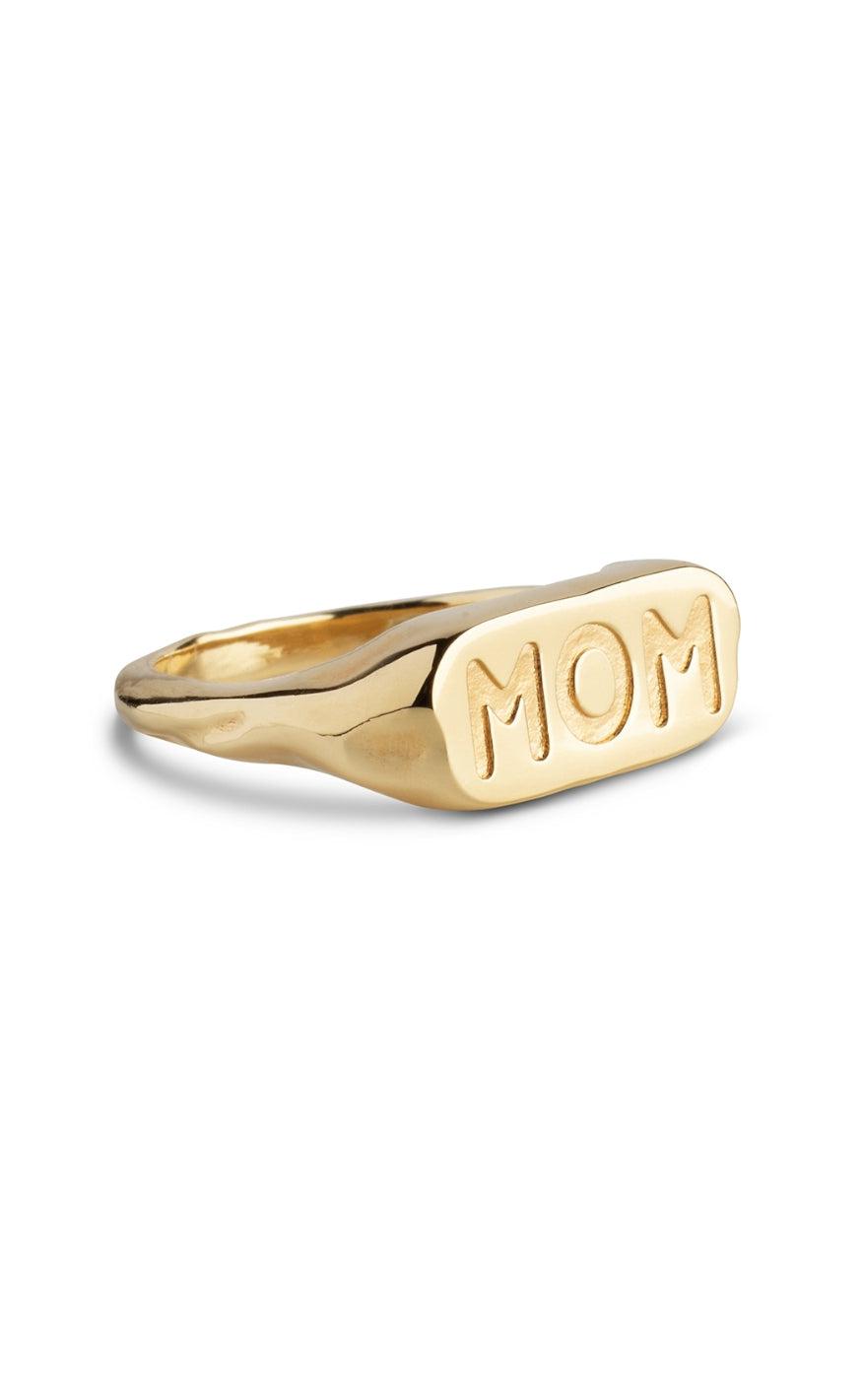 Ring   Mom Statement   Gold Colour fra Enamel Copenhagen