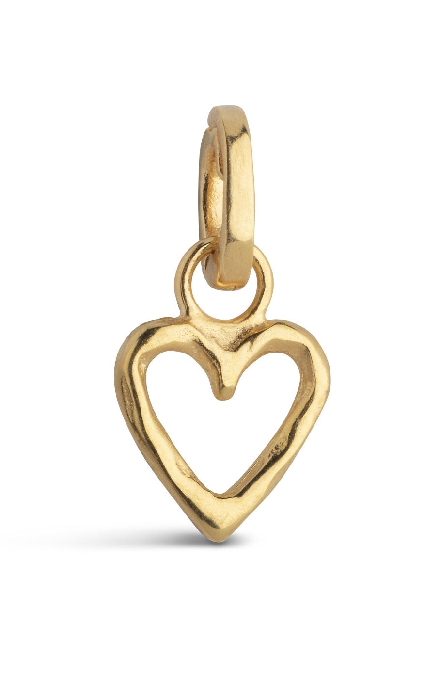 Vedhæng   Organic Heart   Gold Colour fra Enamel Copenhagen