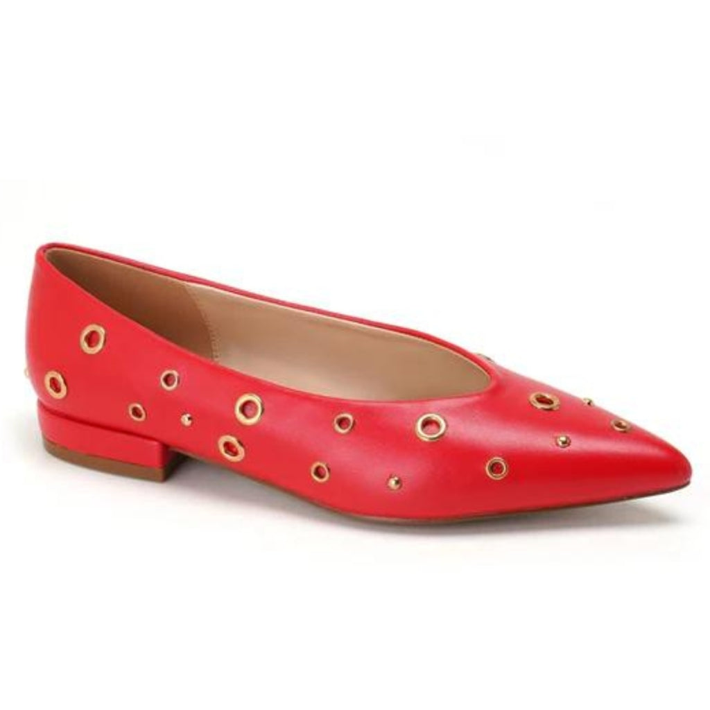Edith Dame Sko 77 575   Red fra Shoes