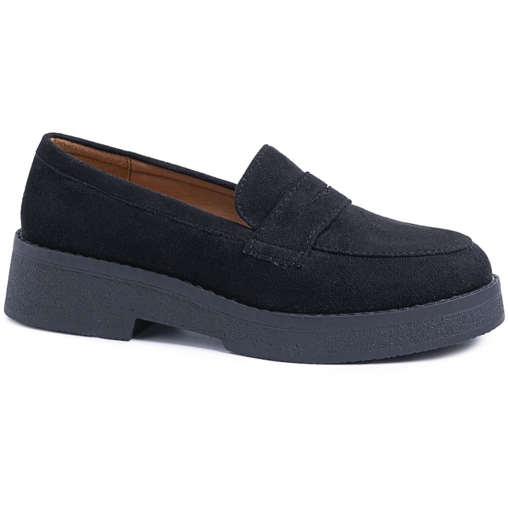 Eleonora Dame Loafers 68249   Black fra Shoes