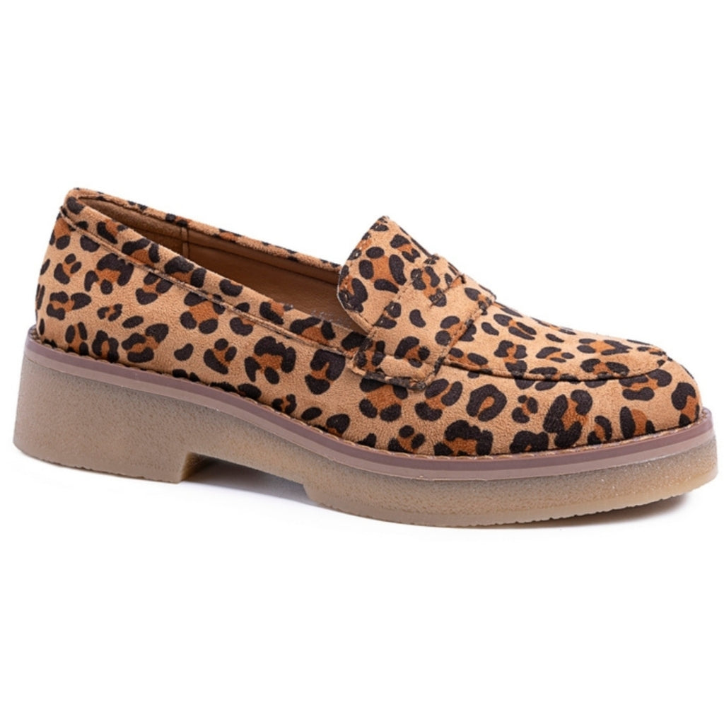 Eleonora Dame Loafers 68249   Leopard fra Shoes