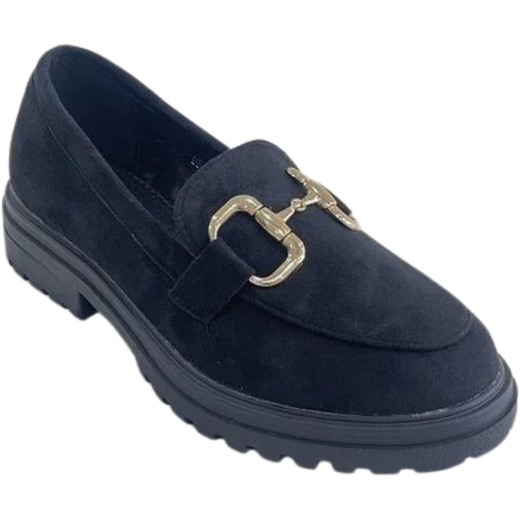 Elsa Dame Loafers Df08 Black fra Shoes