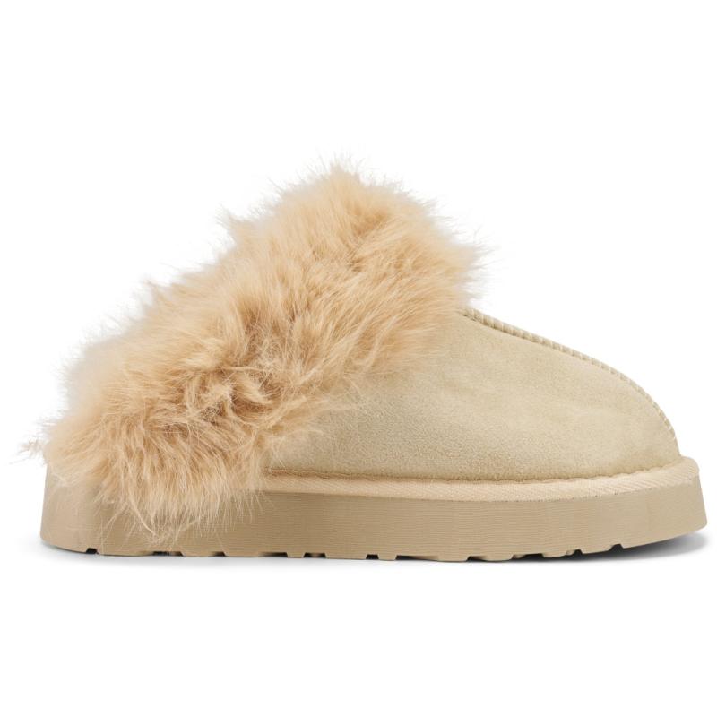 Emilia Dame Hjemmesko Yl 322   Beige fra Shoes