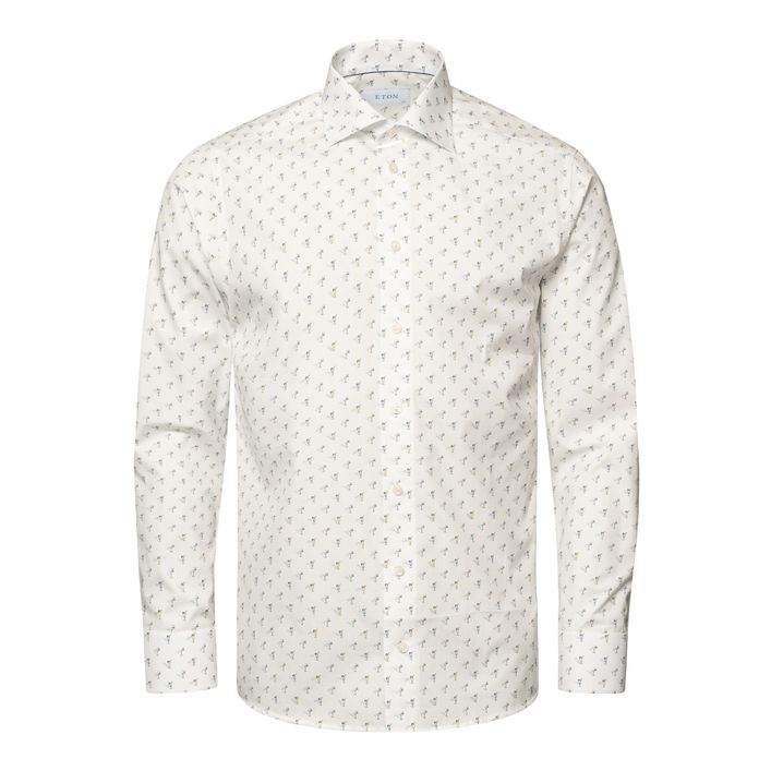 Drink Print Signature Poplin Shirt fra Eton