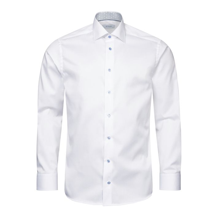 Geometric Print Effect Signature Twill Shirt fra Eton