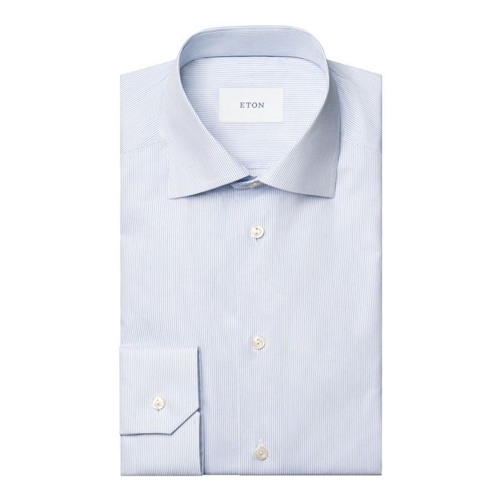 Striped Fine Twill Shirt fra Eton