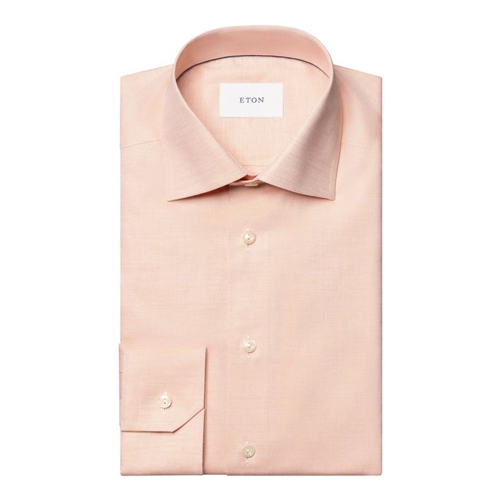 Solid Wrinkle Resistant Oxford fra Eton