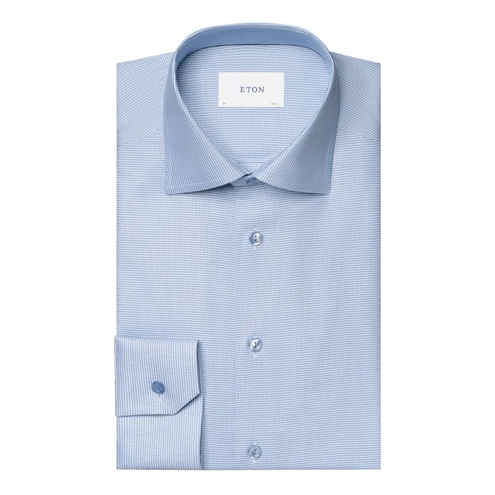 Semi Solid Dobby Shirt fra Eton