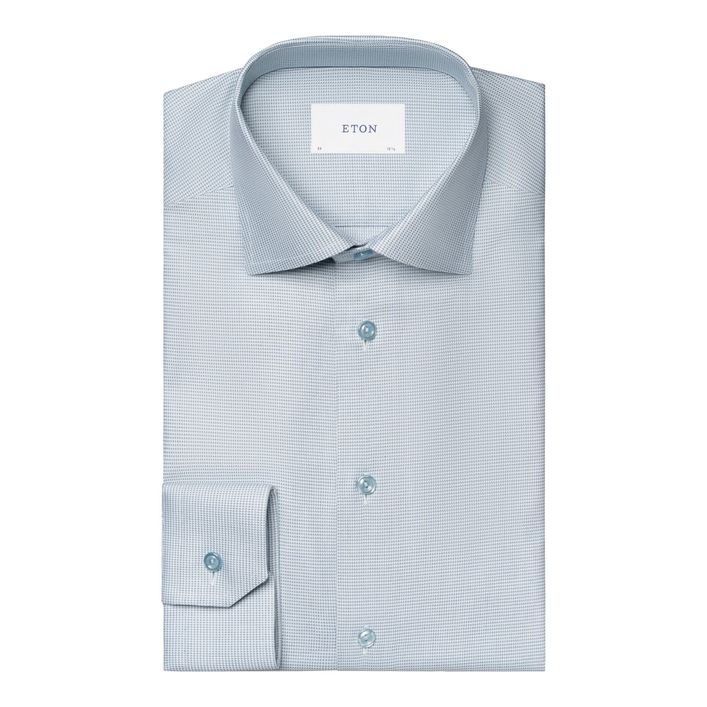 Semi Solid Dobby Shirt fra Eton