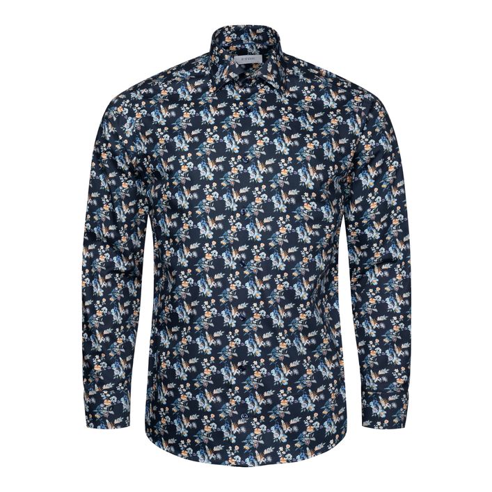 Floral Print Twill Shirt fra Eton