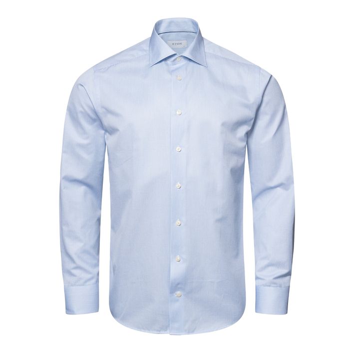 Fine Stripe Signature Twill Shirt   A New Version Of Our Signature Twill Shirt. fra Eton