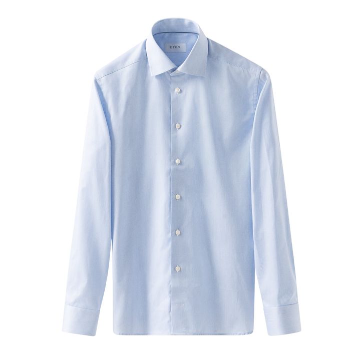 Fine Stripe Signature Twill Shirt   A New Version Of Our Signature Twill Shirt. fra Eton