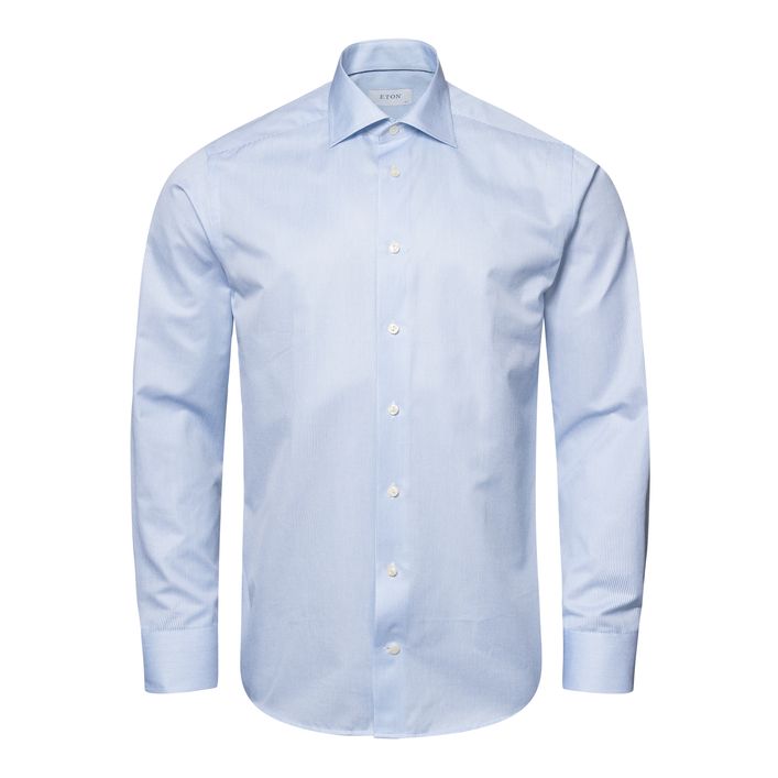 Fine Striped Signature Twill Shirt fra Eton