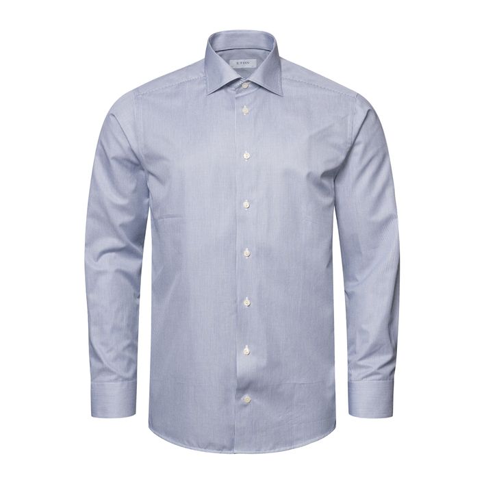 Fine Striped Signature Twill Shirt fra Eton