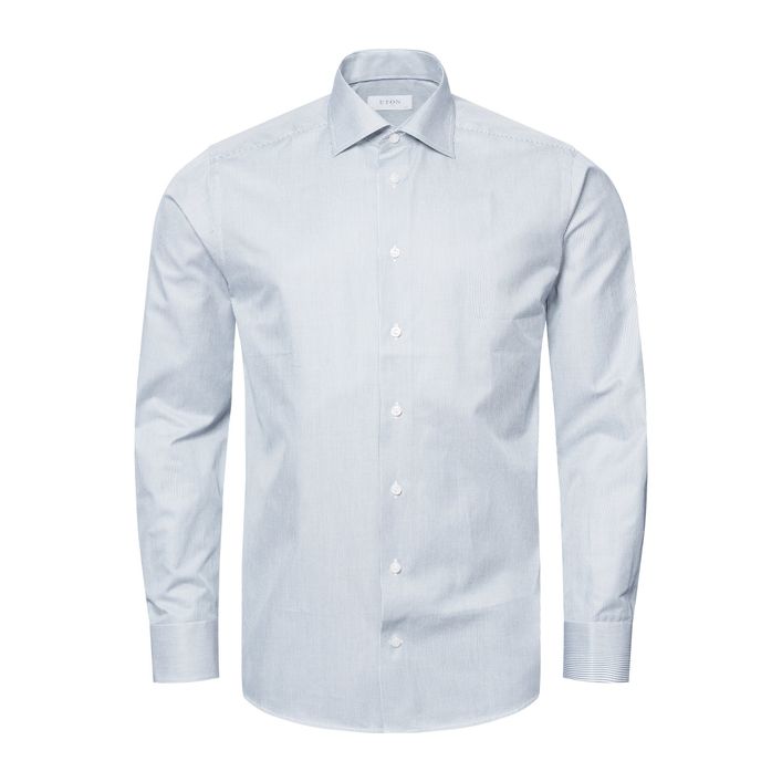 Fine Stripe Signature Twill Shirt   A New Version Of Our Signature Twill Shirt. fra Eton